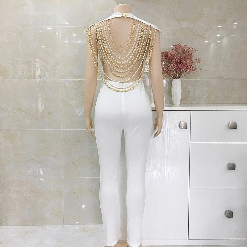 Pearl Chain Jumpsuit