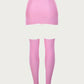 Bodycon Mini Skirt & Socks