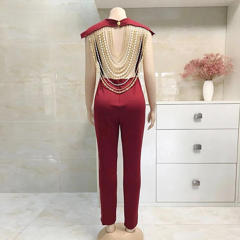 Pearl Chain Jumpsuit