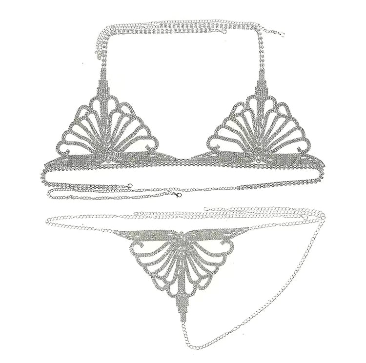 Rhinestone Bralette & Underwear