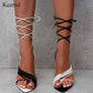 Lace Up Opposites Heels