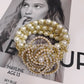 Luxury Handmade Pearl Crystal Flower Bracelet