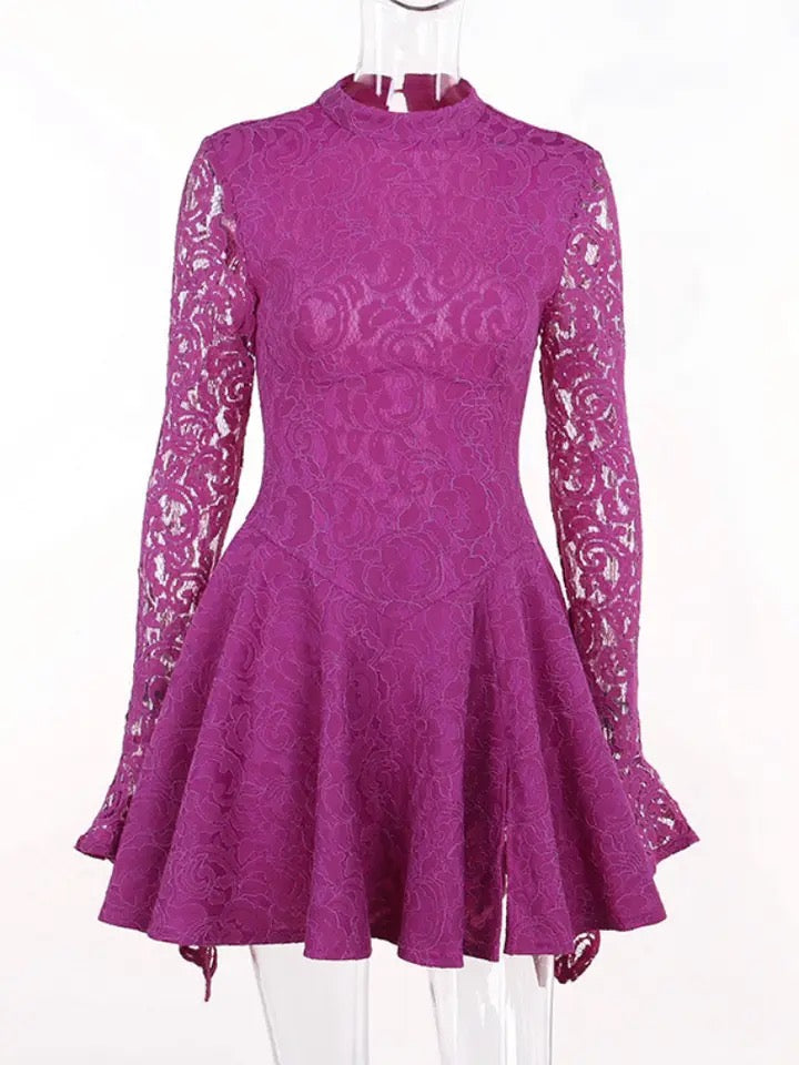 Lace Floral Corset Dress