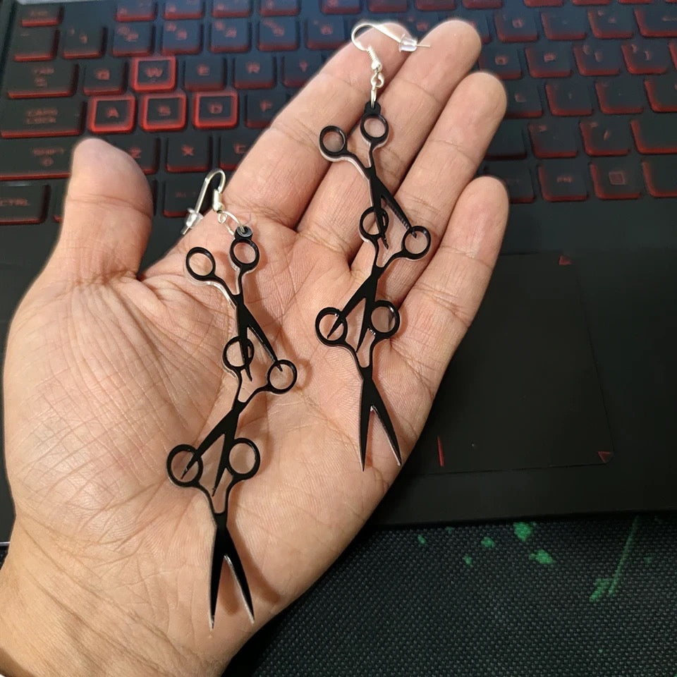 Hanging Scissors Earrings