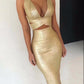 Gold Foil Bandage Dress/Two Piece Set