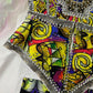 Colorful 2 Piece Jacket/Shorts Set