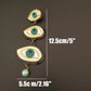 Vintage Green Eyes Earrings & Necklace